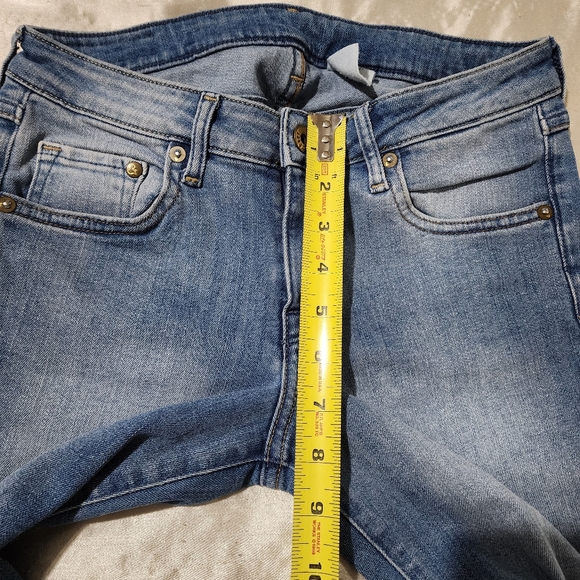 &Denim By H&M Super Skinny Low Rise Distressed Knee Jeans - Picture 6 of 9